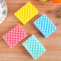 10pcs Wave Dishwashing Sponge Non Oily Cleaning Wipe