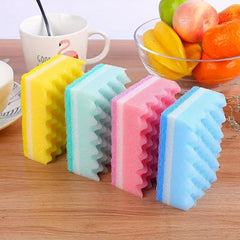 10pcs Wave Dishwashing Sponge Non Oily Cleaning Wipe