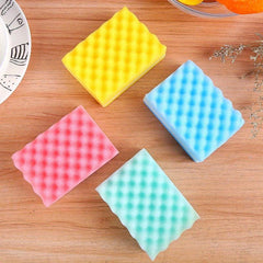 10pcs Wave Dishwashing Sponge Non Oily Cleaning Wipe