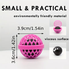 Bag Cleaning Ball Stick-On Removes Dust, Dirt, and Crumbs