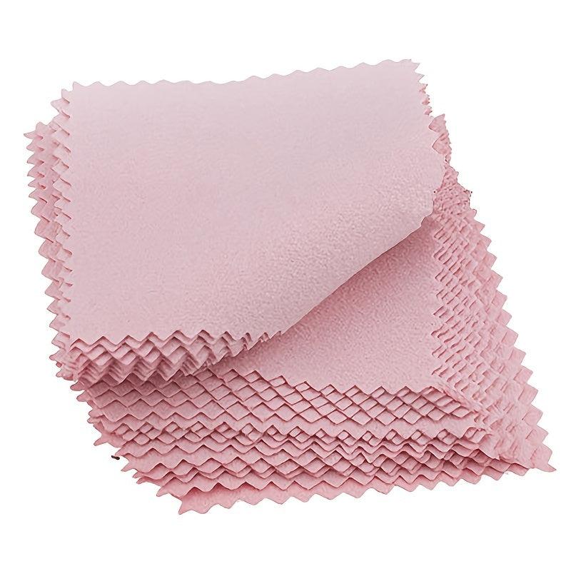 50pcs Jewelry Cleaning Cloth Silver Polishing Cleaner Microfiber for Jewelry