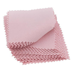 50pcs Jewelry Cleaning Cloth Silver Polishing Cleaner Microfiber for Jewelry