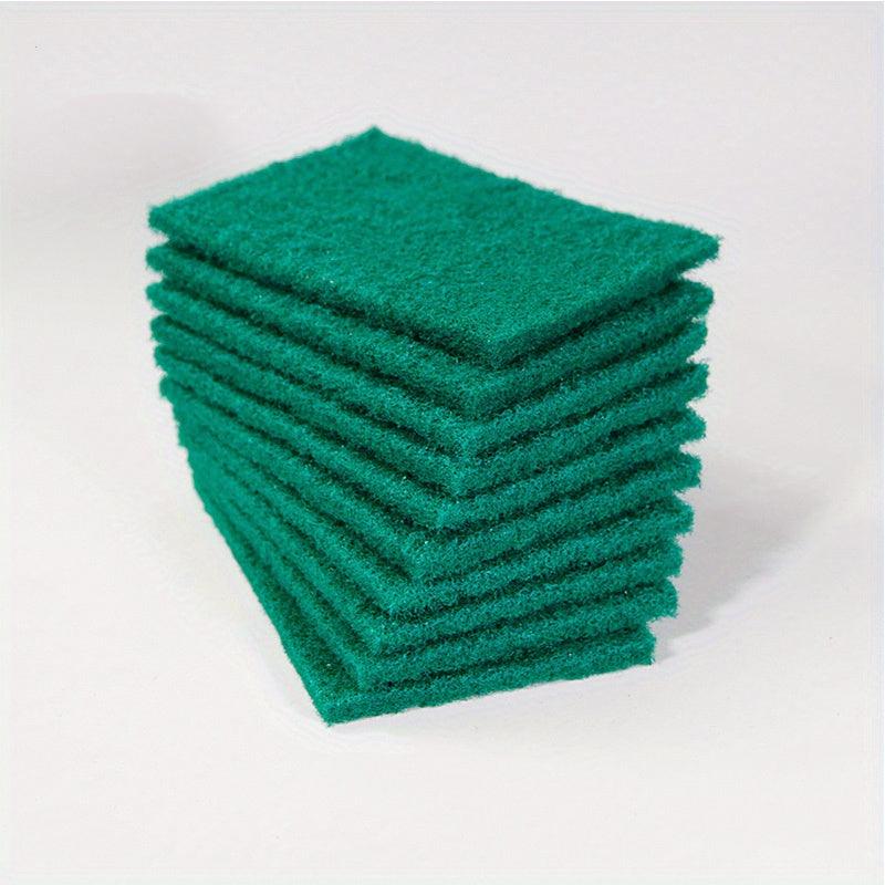 Heavy Duty Scrub Pads Sponge Dishwashing Brush Green Reusable Household Kitchen