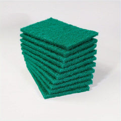 Heavy Duty Scrub Pads Sponge Dishwashing Brush Green Reusable Household Kitchen