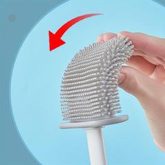Silicone Toilet Brush Wall Hanging Cleaning Set