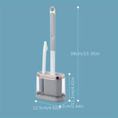 Silicone Toilet Brush Wall Hanging Cleaning Set