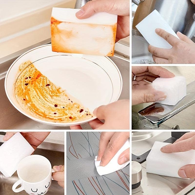 10pcs Magic Cleaning Sponge Multifunctional Melamine Sponge Scouring Pad