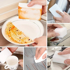 10pcs Magic Cleaning Sponge Multifunctional Melamine Sponge Scouring Pad