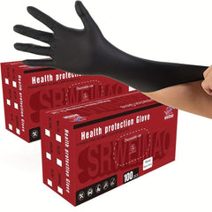 100pcs Disposable Nitrile Gloves Powder Latex 9 Inch Gloves