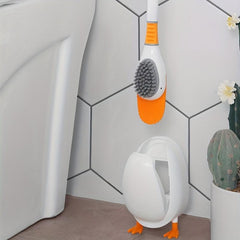 Duck Toilet Brush Silicone Handle Household Bathroom Cleaning