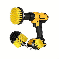 3pc Auto Detailing Drill Brush Set Car Wheel Cleaner Kit