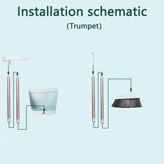 Household Broom and Dustpan Set with Stainless Steel Handle