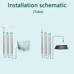 Household Broom and Dustpan Set with Stainless Steel Handle