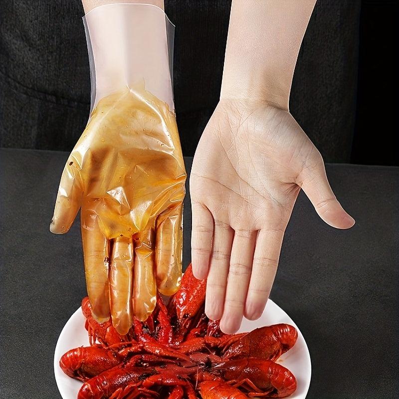 100pcs Disposable Gloves Food PVC Catering Latex Rubber Nitrile
