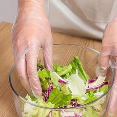 100pcs Disposable Gloves Food PVC Catering Latex Rubber Nitrile