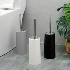 Toilet Brush With Holder Long Handle Flexible Cleaning Brush Bathroom