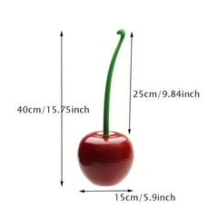 Cherry Toilet Brush With Holder Plastic Long Handle