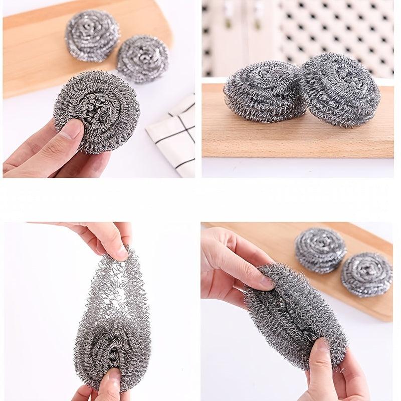 19pcs Kitchen Cleaning Set Stainless Steel Wire Ball Dishwashing Sponge