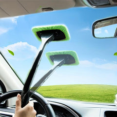 Windshield Cleaner Car Window Cleaning Tool Microfiber Cloth Brush