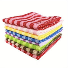 5pcs Microfiber Reusable Cleaning Cloth Dish Washing Cloth