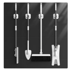 Self Adhesive Broom Holder for Kitchen Garden Garage Storage