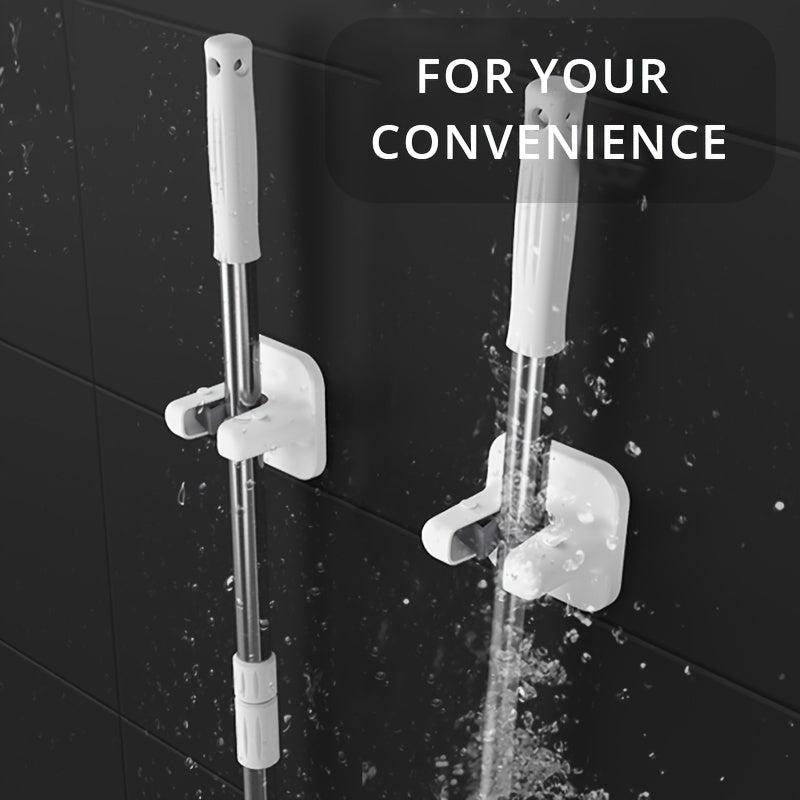Self Adhesive Broom Holder for Kitchen Garden Garage Storage