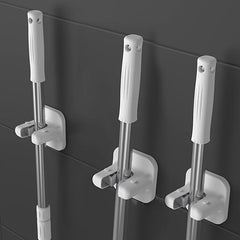 Self Adhesive Broom Holder for Kitchen Garden Garage Storage