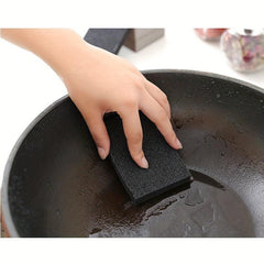 2pcs Silicon Carbide Sponge Rust and Sand Remover Scrubber for Pots and Pans