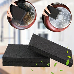 2pcs Silicon Carbide Sponge Rust and Sand Remover Scrubber for Pots and Pans