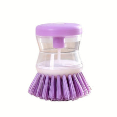 Pot Brush With Soap Dispenser Kitchen Cleaning Brush