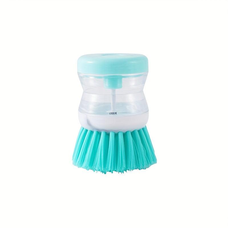 Pot Brush With Soap Dispenser Kitchen Cleaning Brush