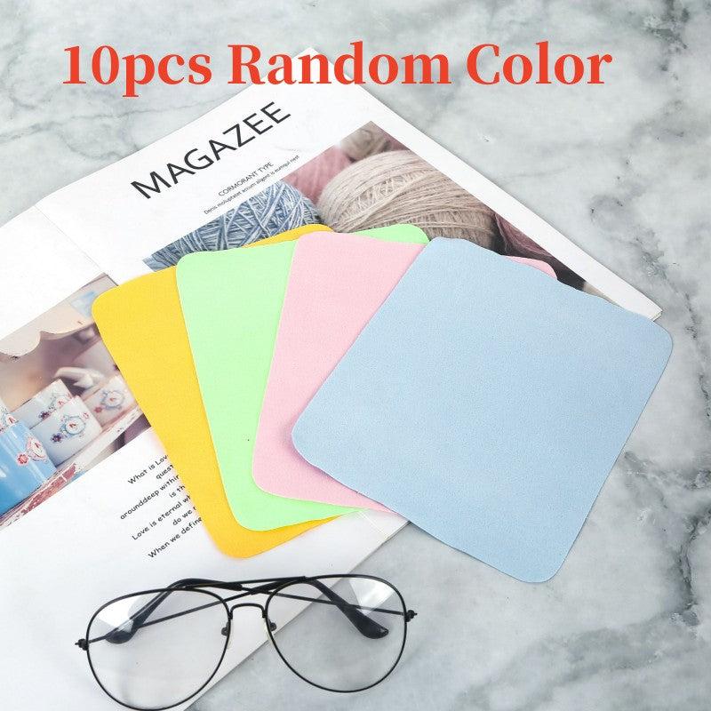 10pcs Ultra-fine Fiber Cleaning Cloths for Glasses, Cell Phones, Screens