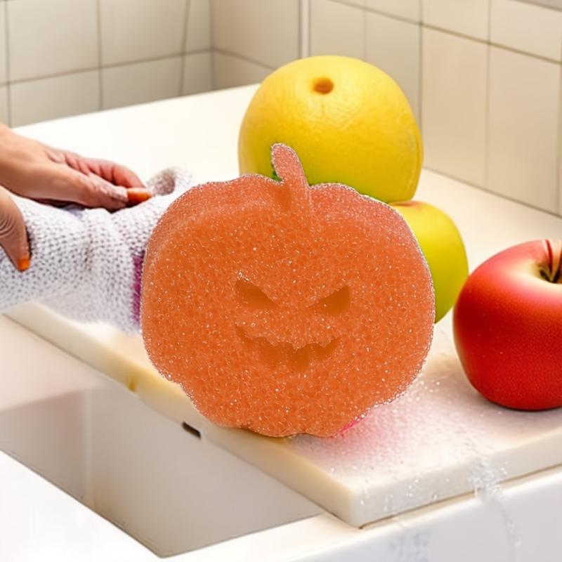 Halloween Pumpkin Cleaning Sponge Dishwashing Supplies