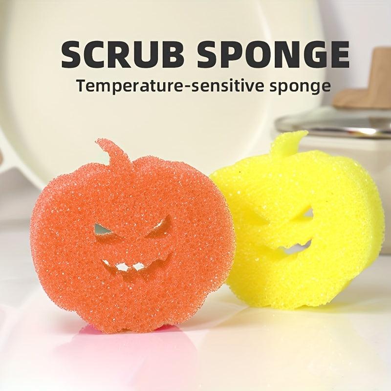 Halloween Pumpkin Cleaning Sponge Dishwashing Supplies