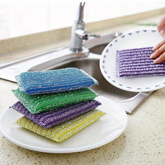 8pcs Kitchen Sponge Cleaning Cloth Rag Scrub King Cleaning Brush
