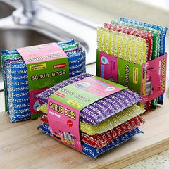 8pcs Kitchen Sponge Cleaning Cloth Rag Scrub King Cleaning Brush
