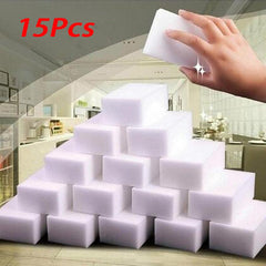 15pcs Magic Sponge Eraser Clean Melamine Functional Foam Cleaner
