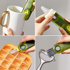 3pcs 7.62cm Multifunctional Cleaning Brush Cup Lid Crevice Cleaning Tools