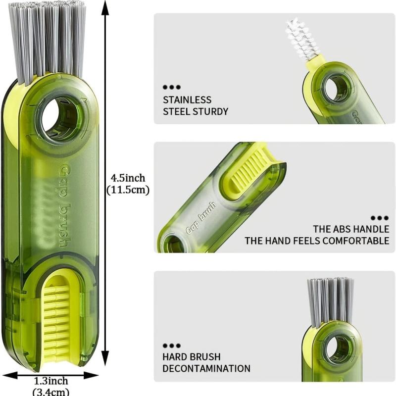 3pcs 7.62cm Multifunctional Cleaning Brush Cup Lid Crevice Cleaning Tools