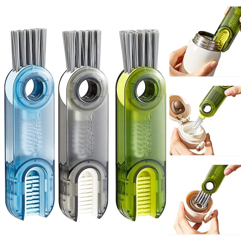 3pcs 7.62cm Multifunctional Cleaning Brush Cup Lid Crevice Cleaning Tools