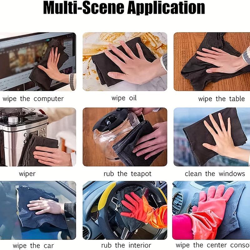 Magic Glass Wiping Rags 10pcs Thin Cleaning Cloths