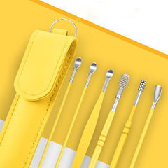 6pcs Ear Wax Removal Set Stainless Steel Ear Picking Spoon