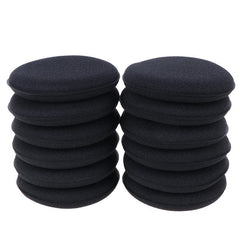 12pcs Round Car Wash Sponge Car Cleaning Scrubbing Microfiber Polishing Pads