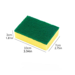 5pcs Multifunctional Cleaning Sponge Double Sided Scouring Pad