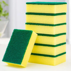 5pcs Multifunctional Cleaning Sponge Double Sided Scouring Pad