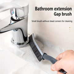 Groove Cleaning Brush Long Handle Hard Bristle Multifunctional Crevice Brush