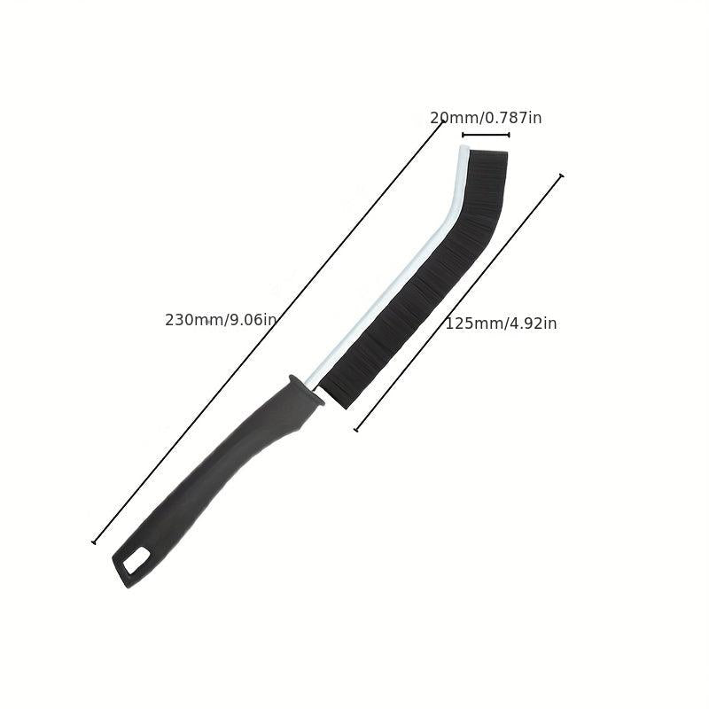 Long Handle Hard Bristle Groove Cleaning Brush Window Door Thin Detailing Brush