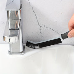 Long Handle Hard Bristle Groove Cleaning Brush Window Door Thin Detailing Brush