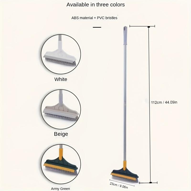 3-In-1 Triangle Scrub Brush with Long Handle