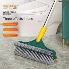 3-In-1 Triangle Scrub Brush with Long Handle
